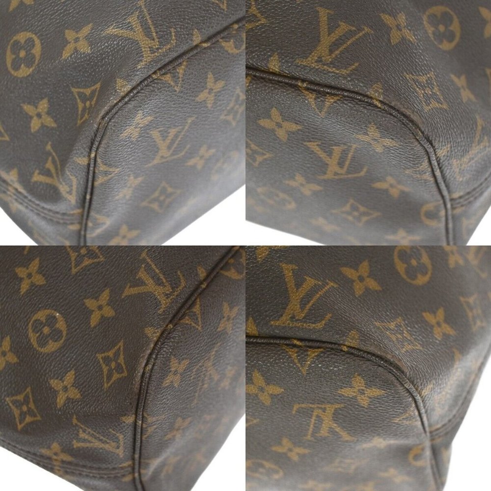 LOUIS VUITTON Neverfull MM Shoulder Tote Bag Monogram Leather - Picture 14 of 15